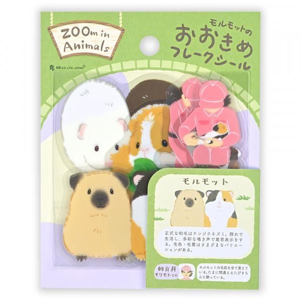 NB社 ZOOm in Animals貼紙 Flake sticker 天竺鼠