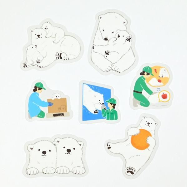 NB社 ZOOm in Animals貼紙 Flake sticker 北極熊