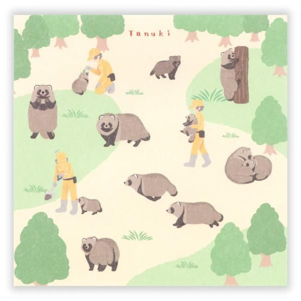 NB社 ZOOm in Animals Memopad 狸貓