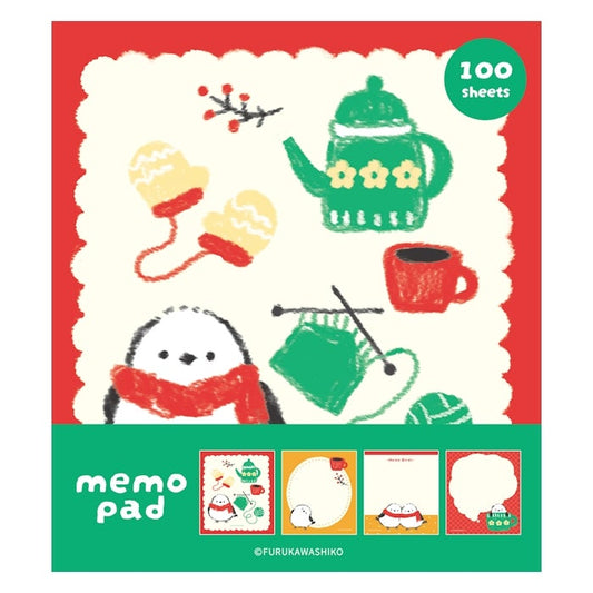 古川紙工 4designs memo pad 毛線和長尾山雀