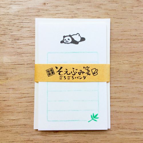古川紙工小信箋 慵懶熊貓
