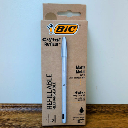 BIC 啞光金屬版1.0mm 原子筆